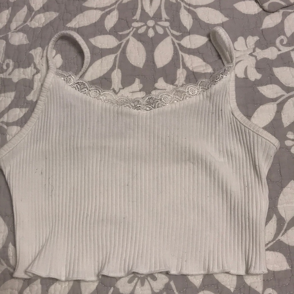 White lace tank top!